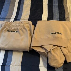 Nike Beige Sweatpants & Joggers collab with Billie eilish